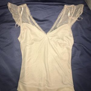 Mesh tan bodysuit